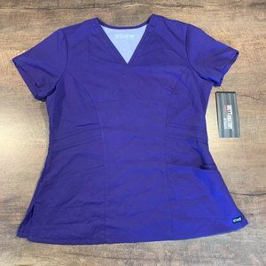 NWT Purple Rain Grey’s Anatomy by Barco Professional Wear. Top only